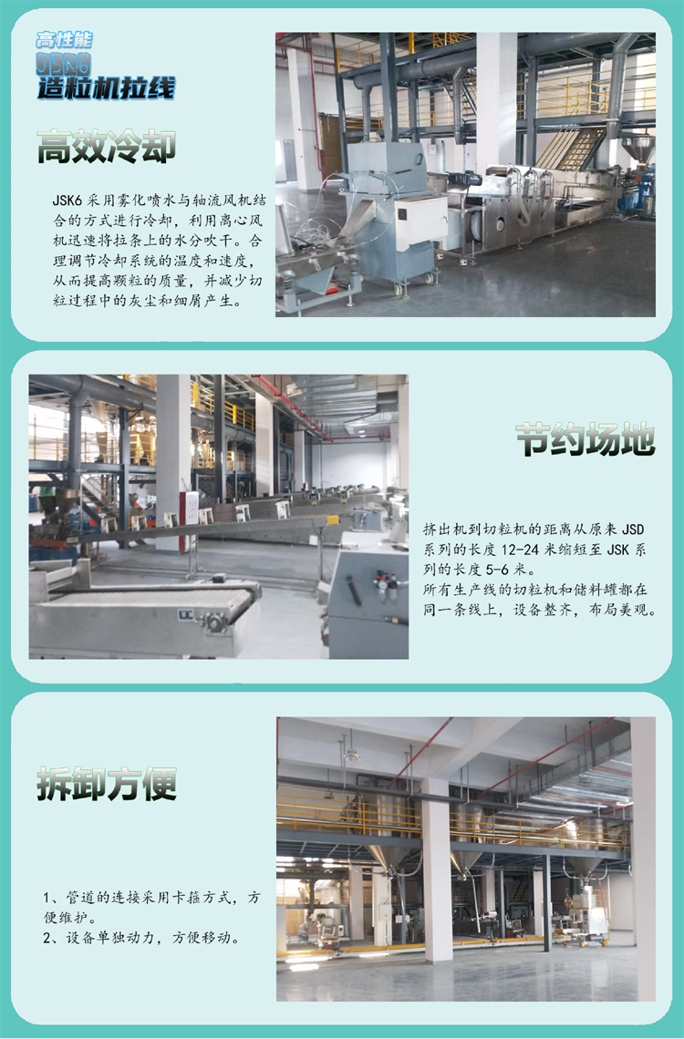 塑料造粒拉线